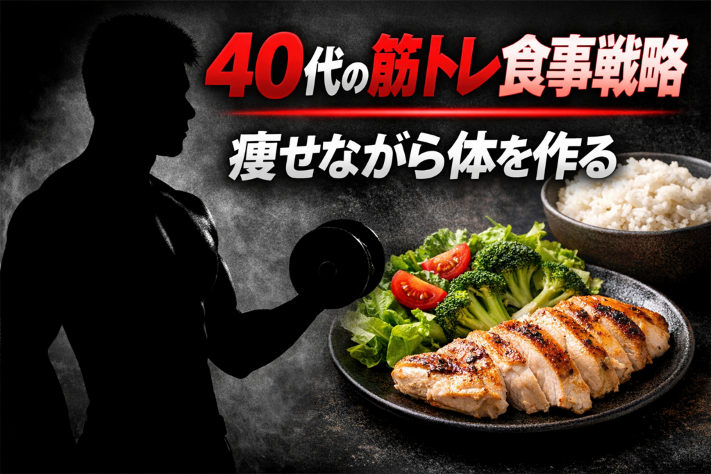 40代の筋トレ減量食事戦略 痩せながら体を作る食事設計