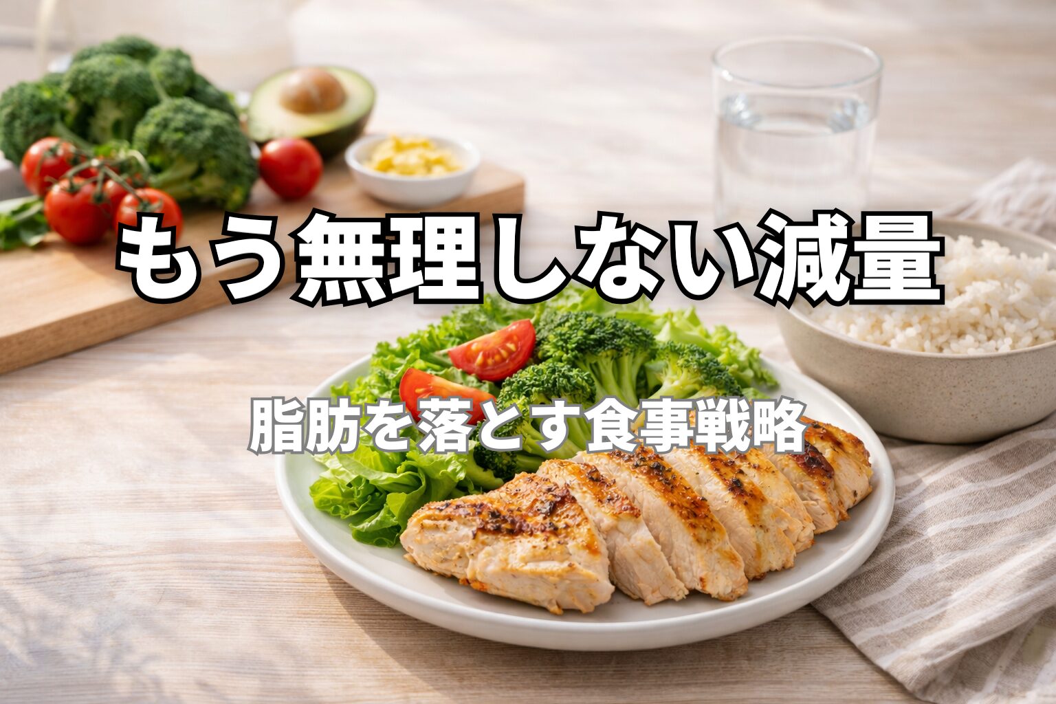 鶏胸肉とブロッコリーの減量食プレート（40代向け食事戦略）