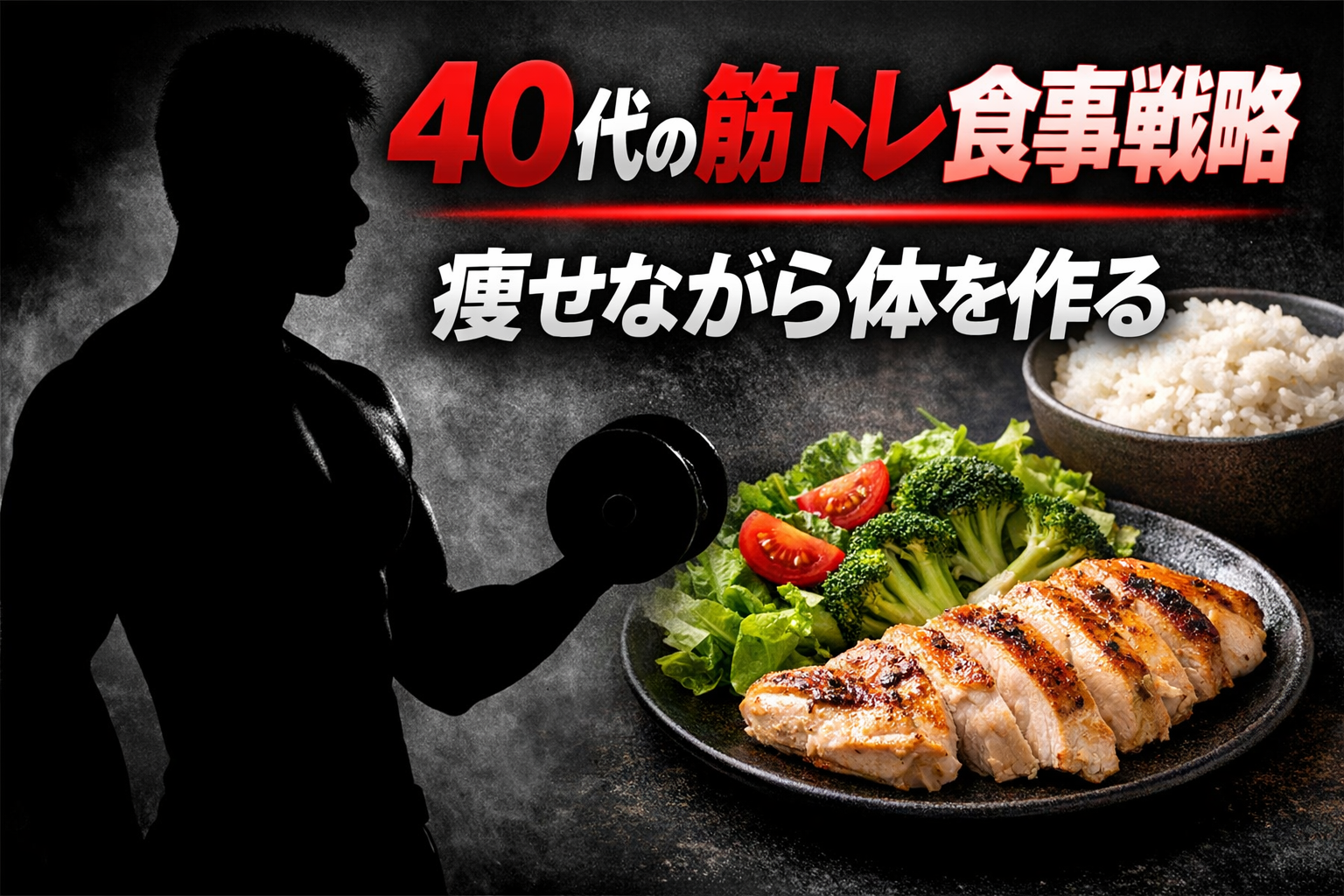 40代の筋トレ減量食事戦略 痩せながら体を作る食事設計