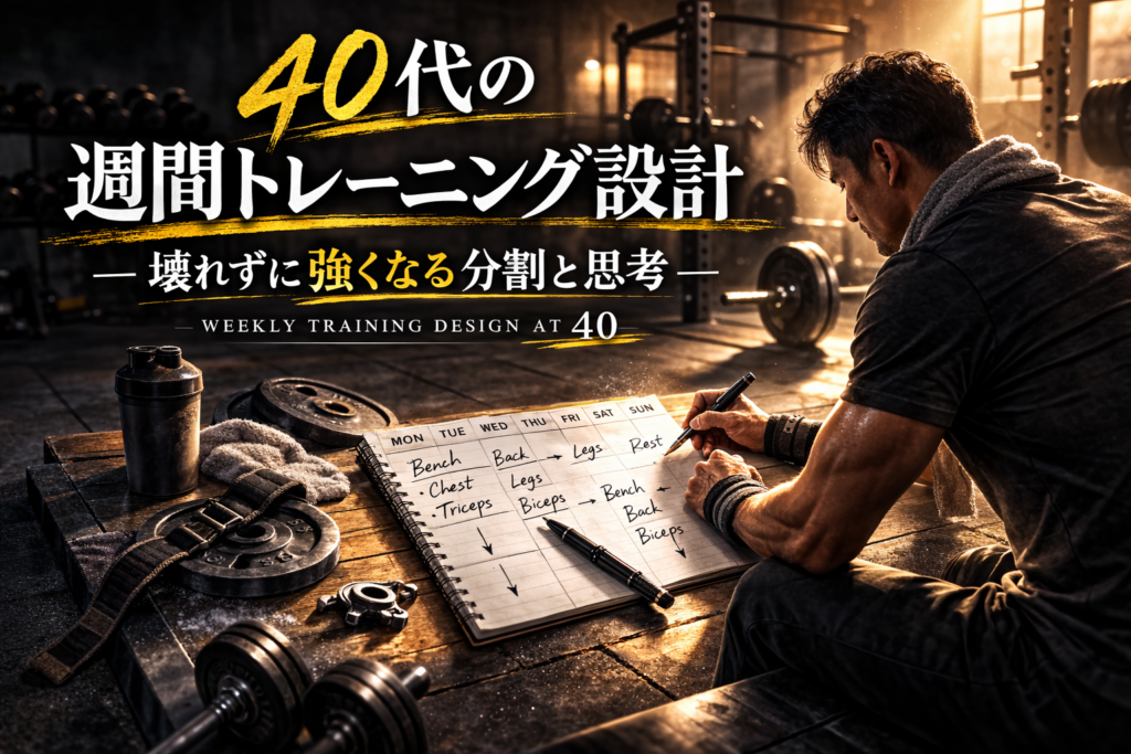 40代の週間トレーニング設計 壊れずに強くなる筋トレ分割