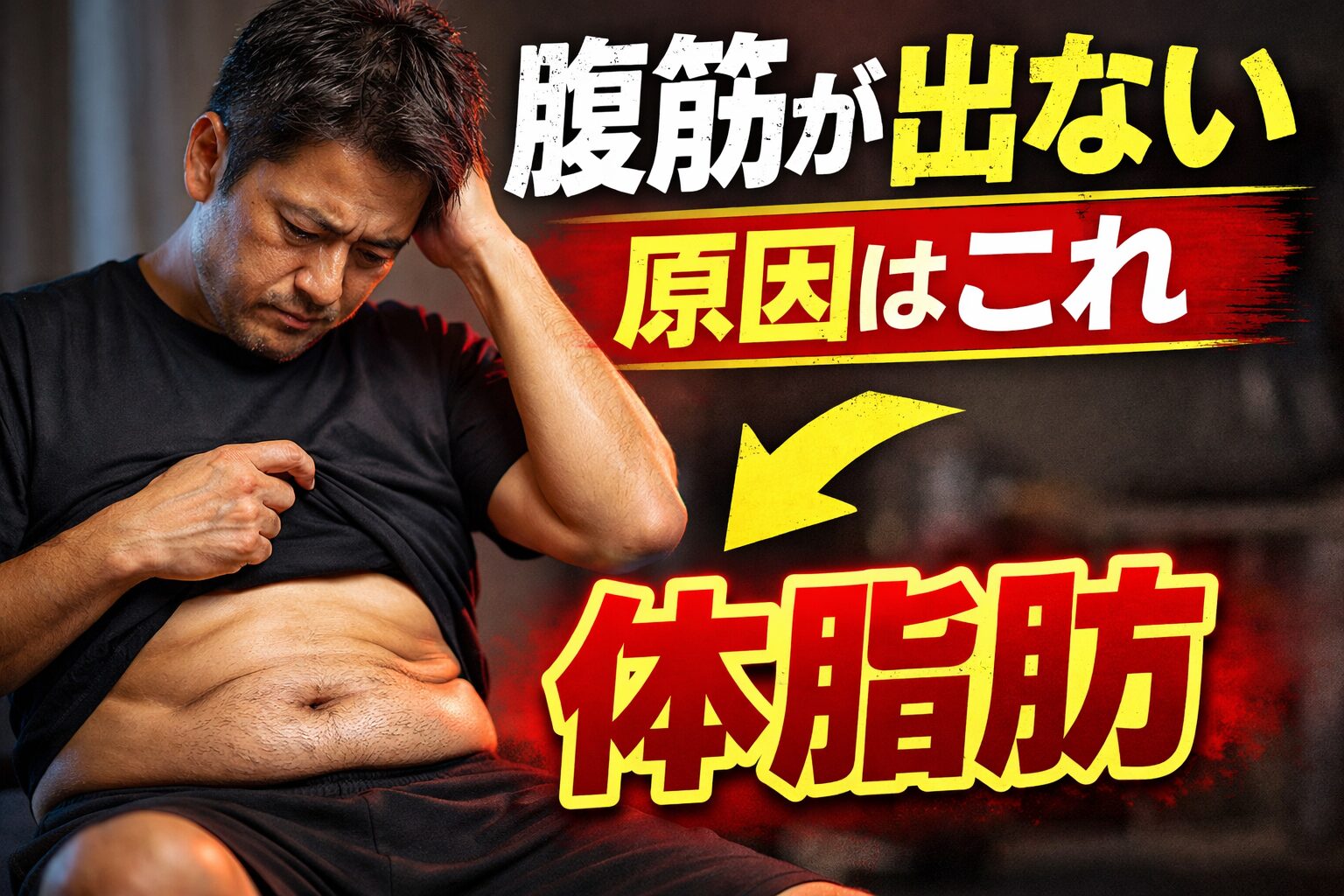 40代で腹筋が割れない原因|筋トレしても出ない本当の理由