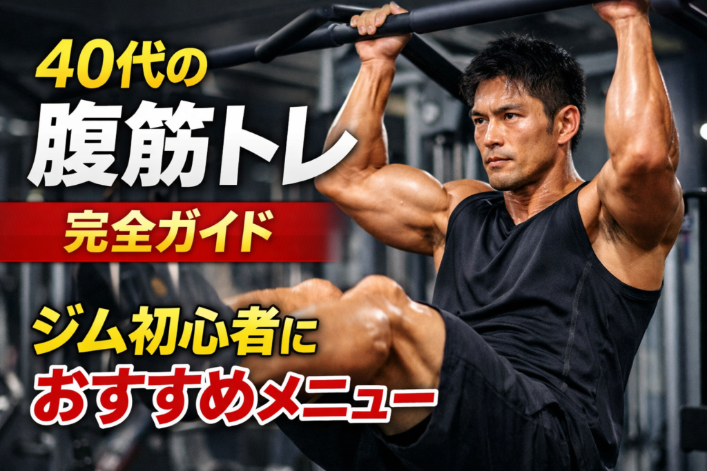 40代の腹筋トレ完全ガイド｜ジム初心者におすすめの腹筋メニュー
