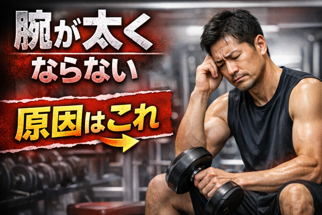 40代で腕が太くならない原因｜やっても変わらない人の共通点