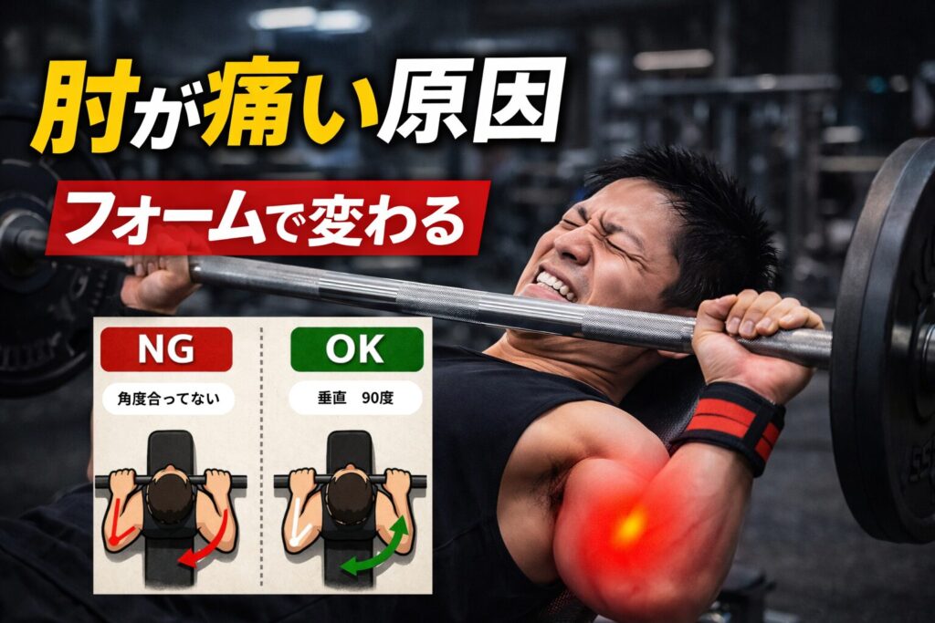 ベンチプレスで肘が痛い原因｜40代が実体験から解決した方法