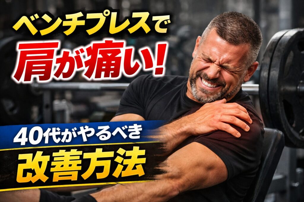 ベンチプレスで肩が痛い原因｜40代がやるべき改善方法
