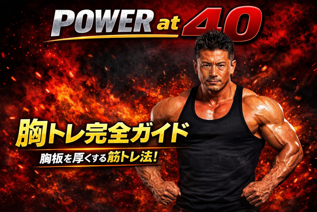 胸トレ完全ガイド｜40代でも胸板を厚くする筋トレ種目とメニュー