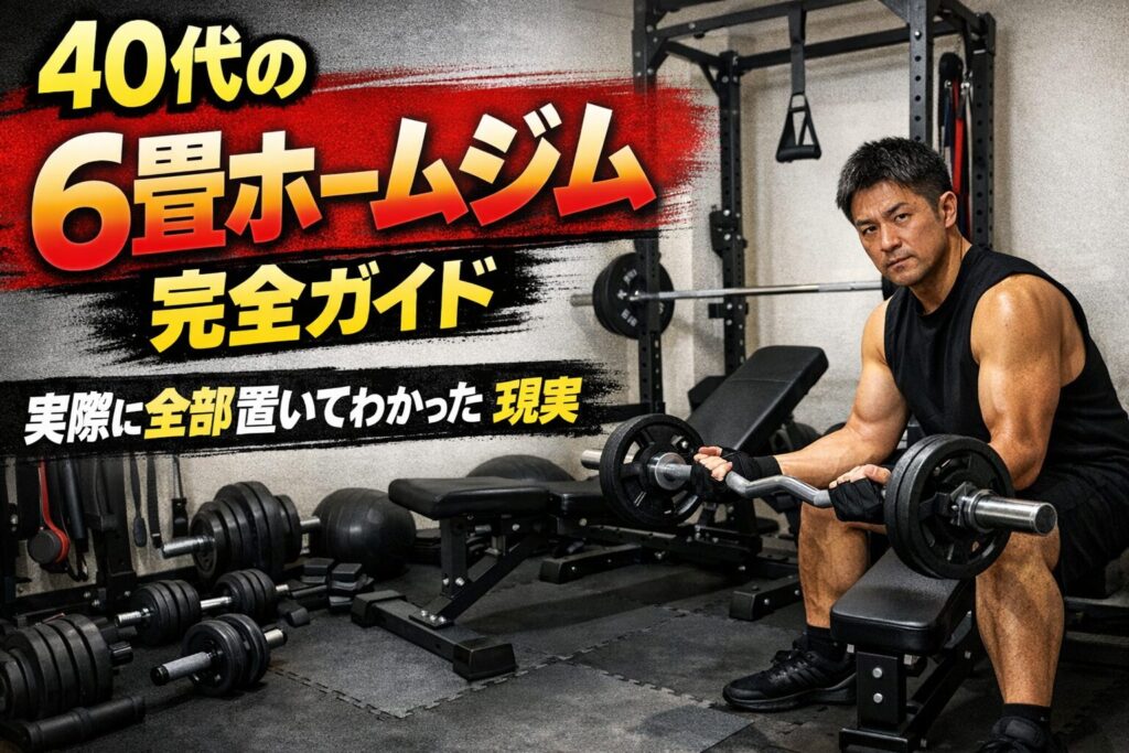 40代の6畳ホームジム完全ガイド｜実際に全部置いてわかった現実