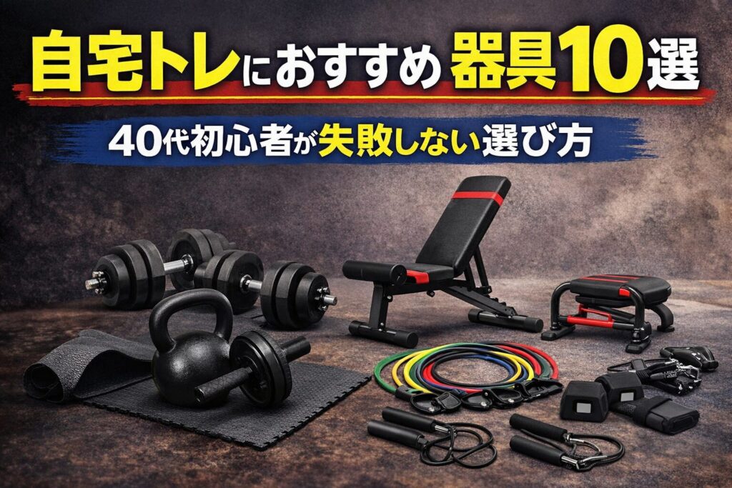 自宅トレにおすすめの器具10選｜40代初心者が失敗しない選び方