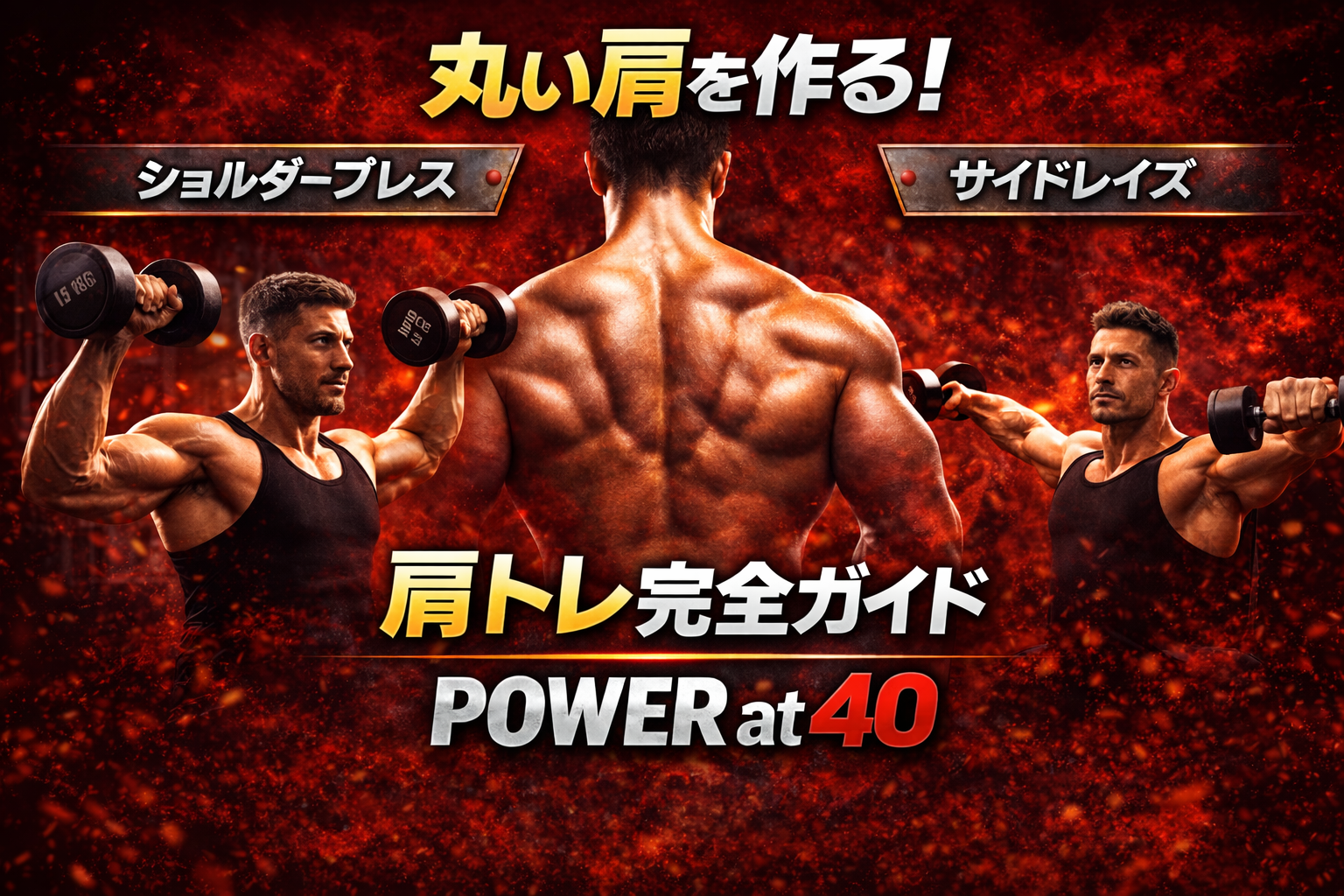 40代の肩トレ完全ガイド｜丸い肩を作る筋トレ種目とメニュー