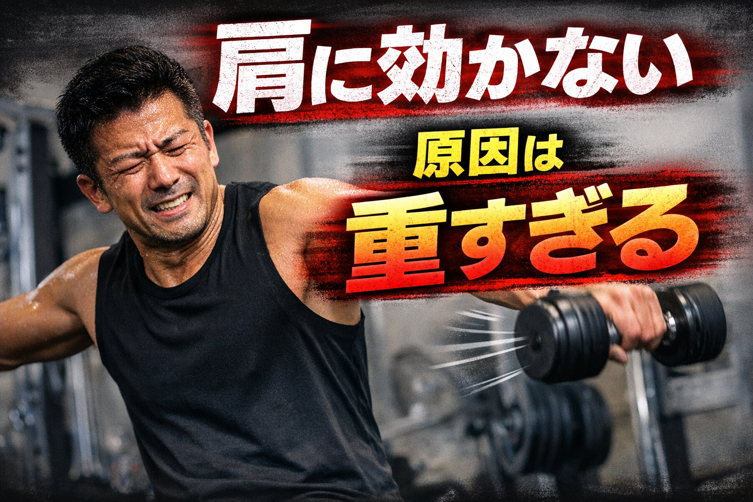 40代のサイドレイズが効かない理由|肩に入らないのはこれが原因