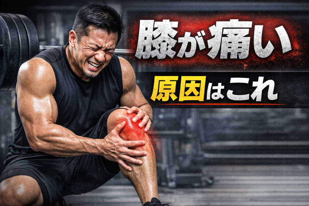 40代のスクワットで膝が痛い原因｜やってはいけないフォーム