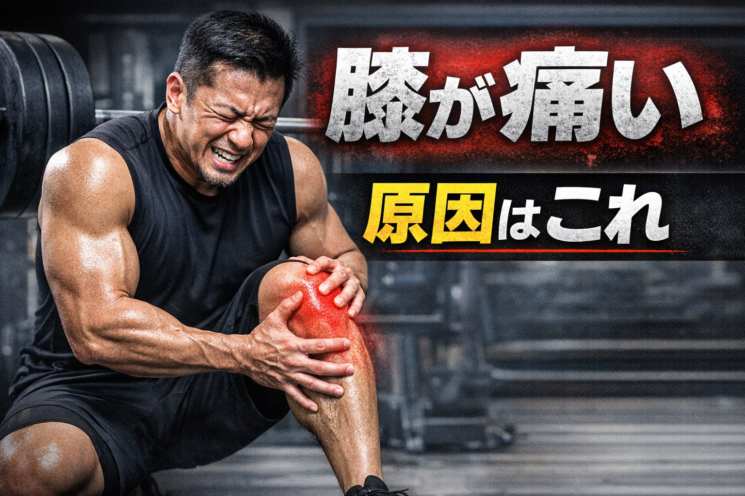 40代のスクワットで膝が痛い原因｜やってはいけないフォーム