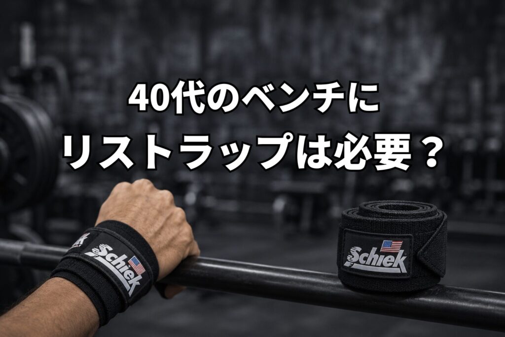 40代のベンチにリストラップは必要？Schiekを使って感じたこと