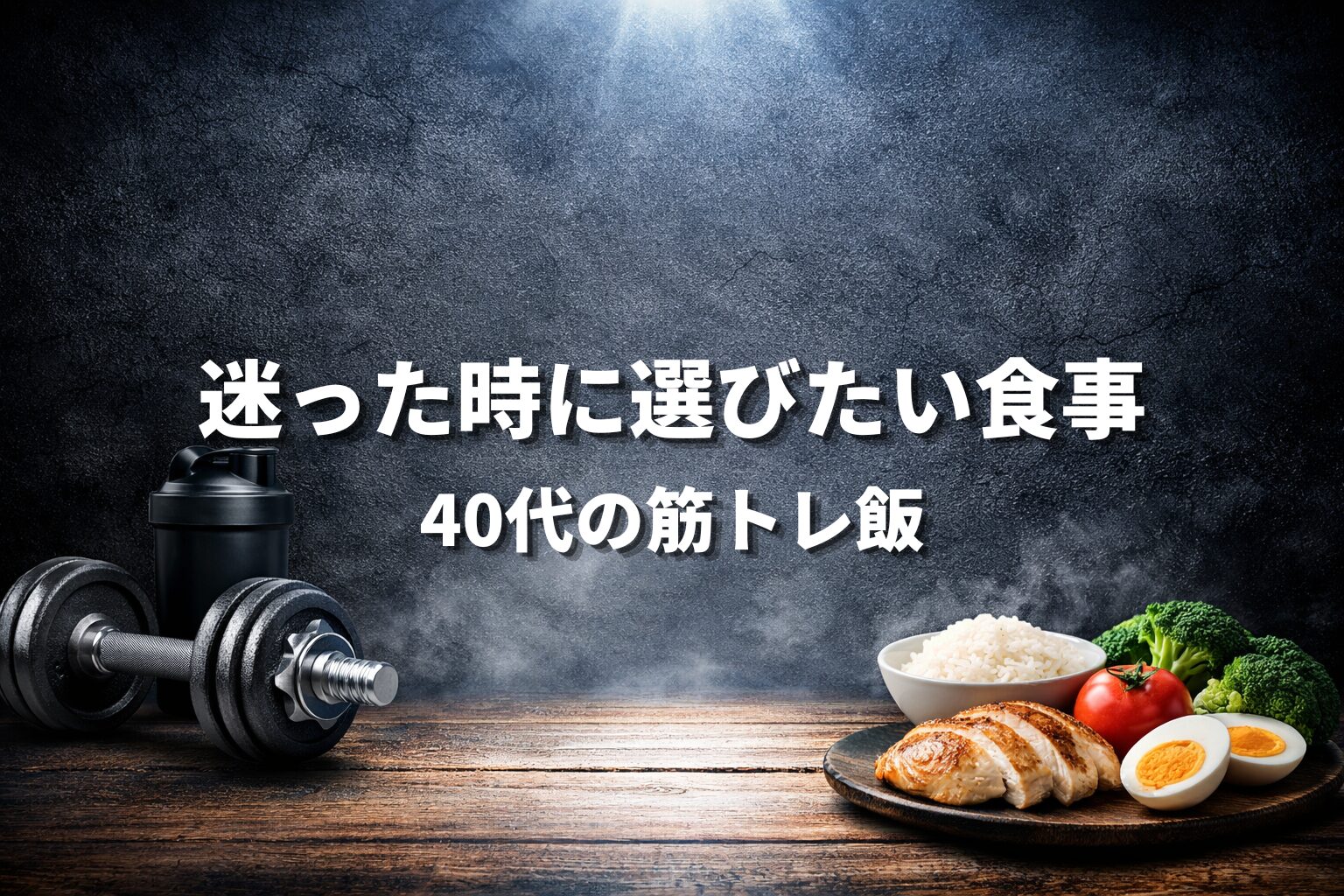 40代の筋トレ食事は何を食べるべき?